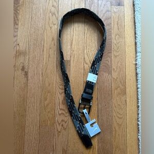 Nike Belt Men's Size M 36-38 Golf Multi-Weave Stretch Woven Black/Brown/Gray